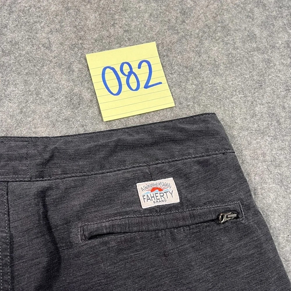 Faherty Brand Charcoal Gray All Day Stretch Performance Shorts Men's Size 30